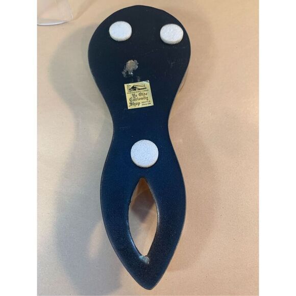 MOP Spoon Rest- Seattle ‘Curiosity Shop-Vintage 9" Clear Made in USA-FREE SHIP - Picture 4 of 5